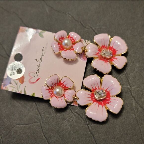 BRAND NEW TRUE LOVE CHERRY'S BLOSSOM DROP EARRINGS - Picture 4 of 10